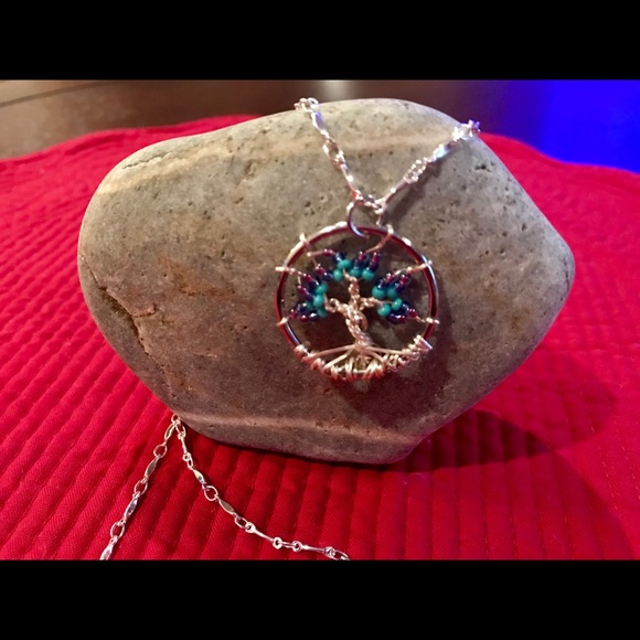 Jewelry - Tree Of Life bead and sterling silver necklace
